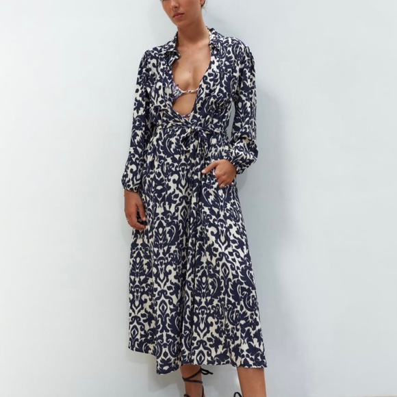 Printed Midi Dress - Picture 2 of 7